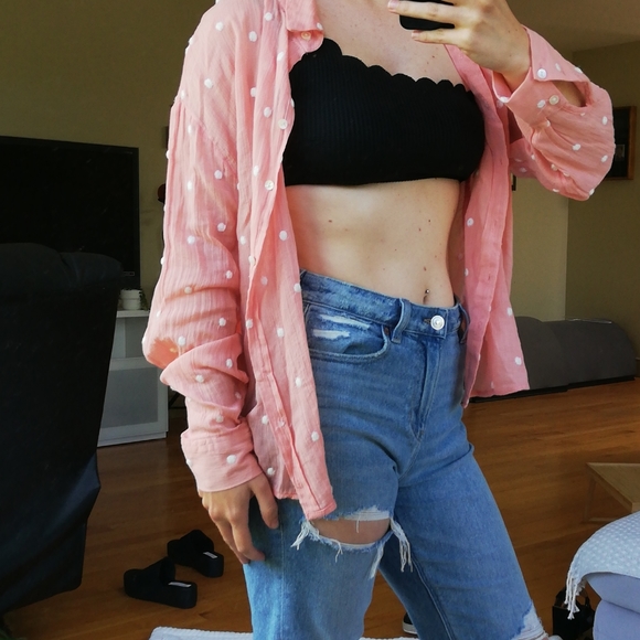 Blouse with white dots - Picture 3 of 5